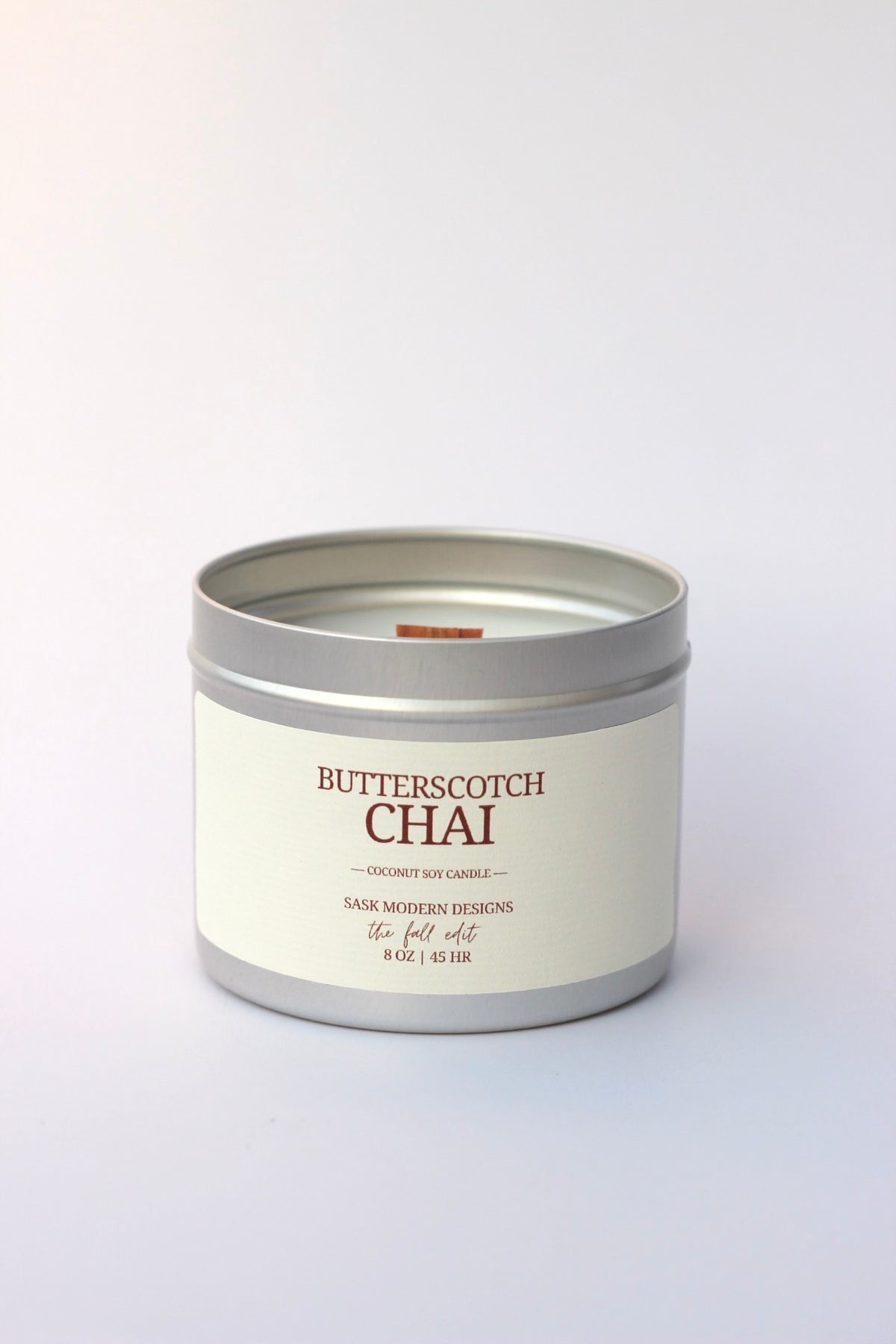 Butterscotch Chai 6 oz Candle Tin
