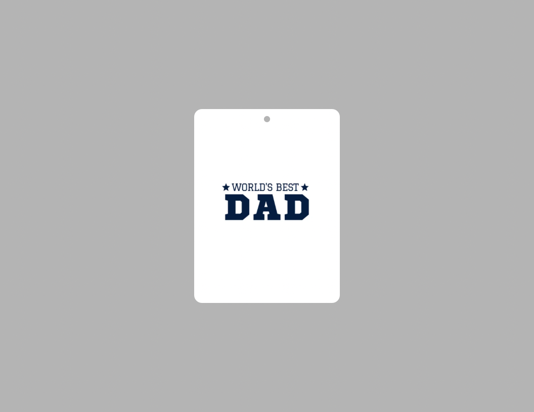 Worlds Best Dad Car Air Freshener