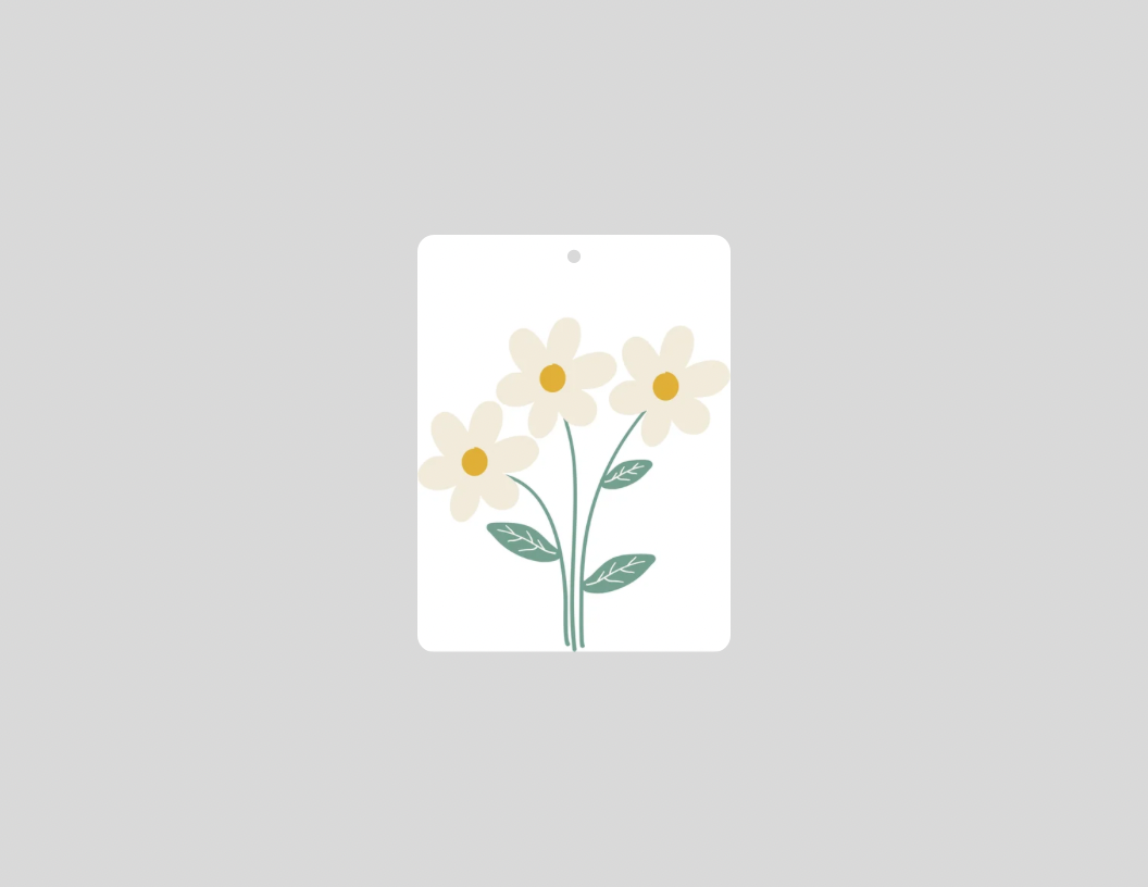 Daisy Flower Car Air Freshener