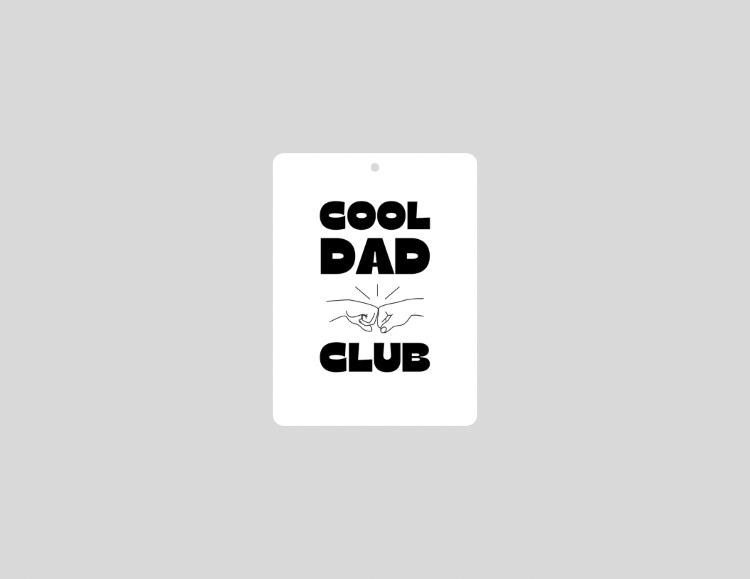 Cool Dad Club Car Air Freshener
