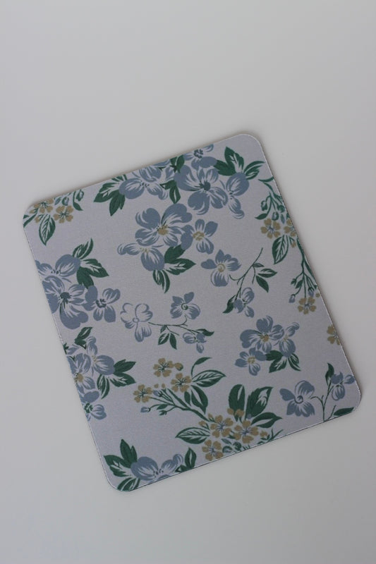 Blue Flower Mouse Pad