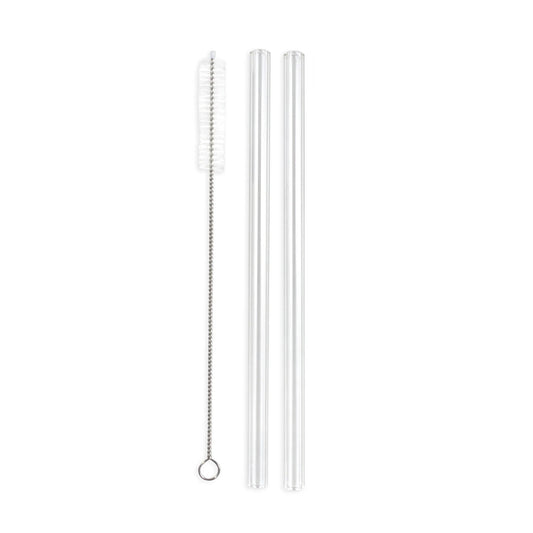 Extra Glass Straw and Cleaner Brush