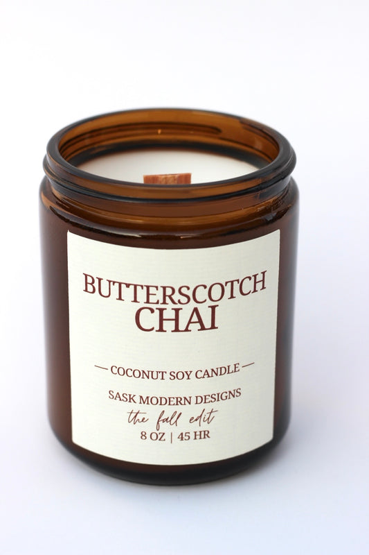 Butterscotch Chai 8 oz Candle Jar