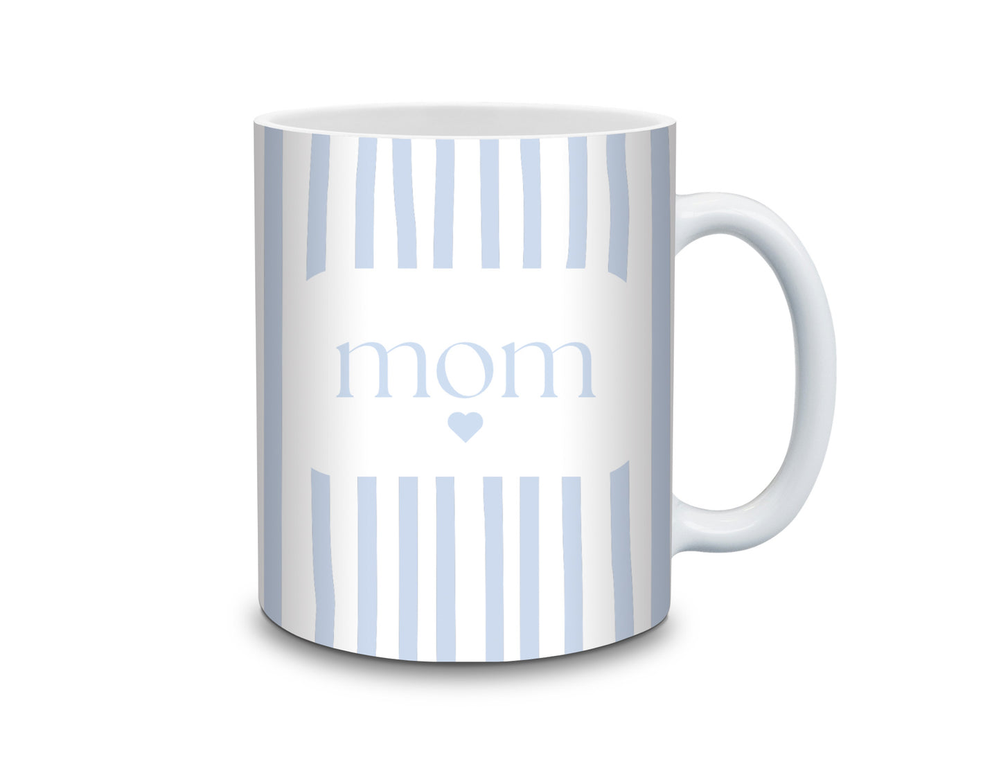 Blue Stripped Mom Mug