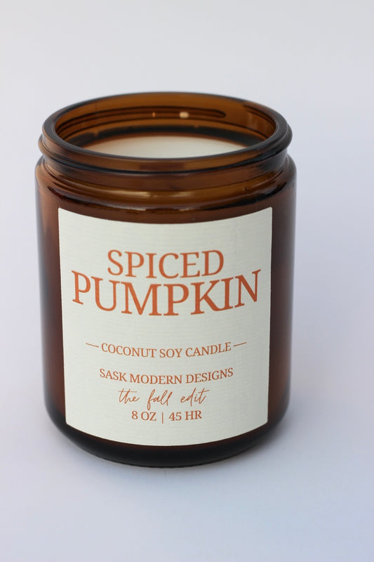 Spiced Pumpkin 8 oz Candle Jar