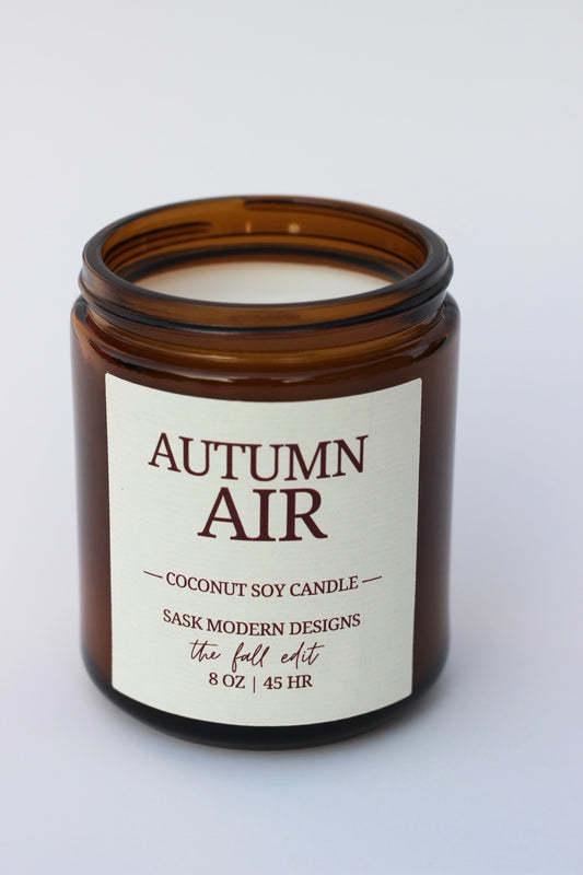 Autumn Air 8 oz candle jar