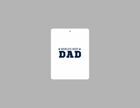 Worlds Best Dad Car Air Freshener