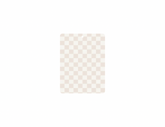 Beige Checkered Car Air Freshener
